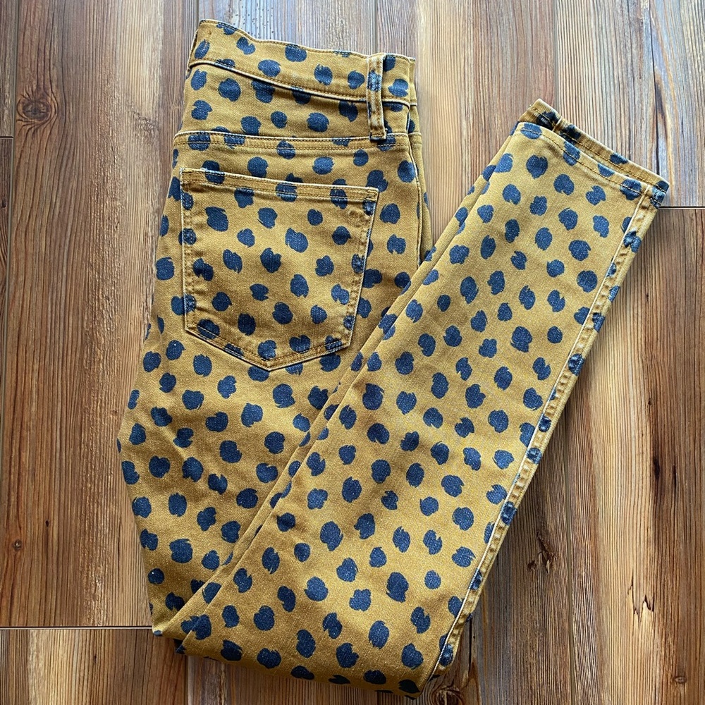 Madewell Tan and Black Skinny Jeans